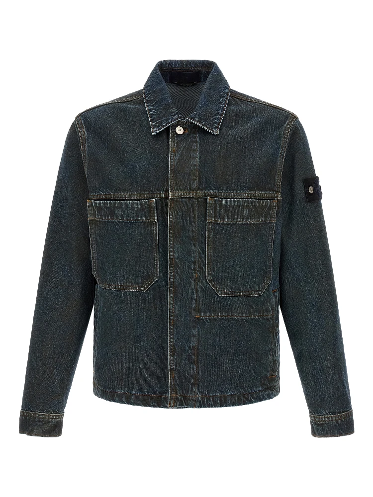 Blue Cotton Denim Jacket