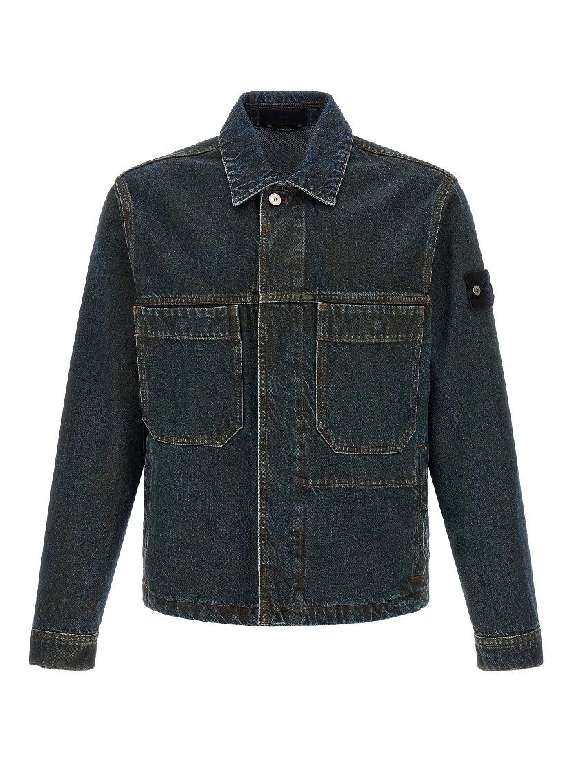 Blue Cotton Denim Jacket