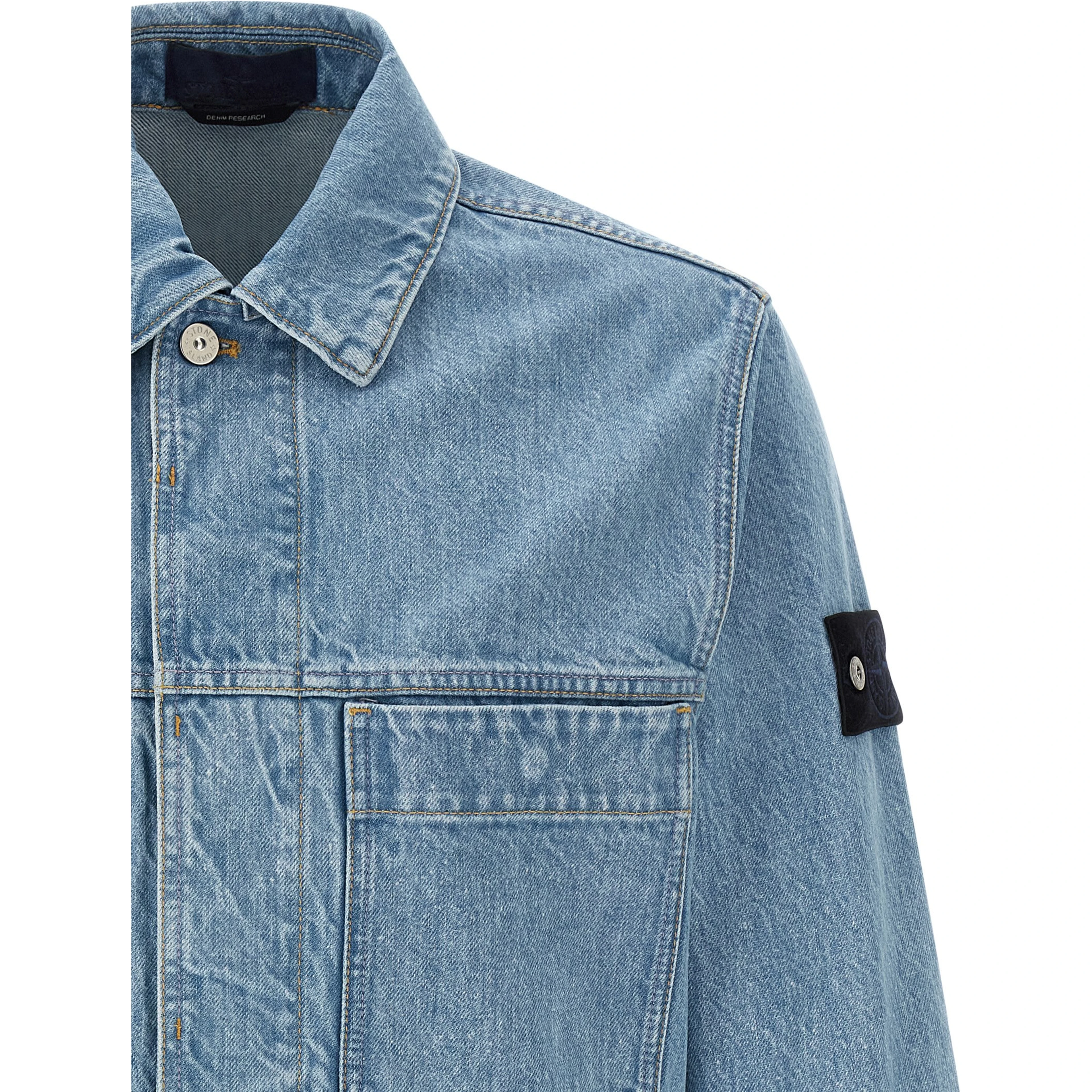 Blue Cotton Denim Jacket