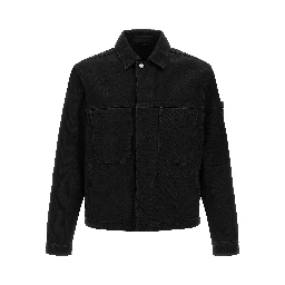 Black Cotton Denim Jacket
