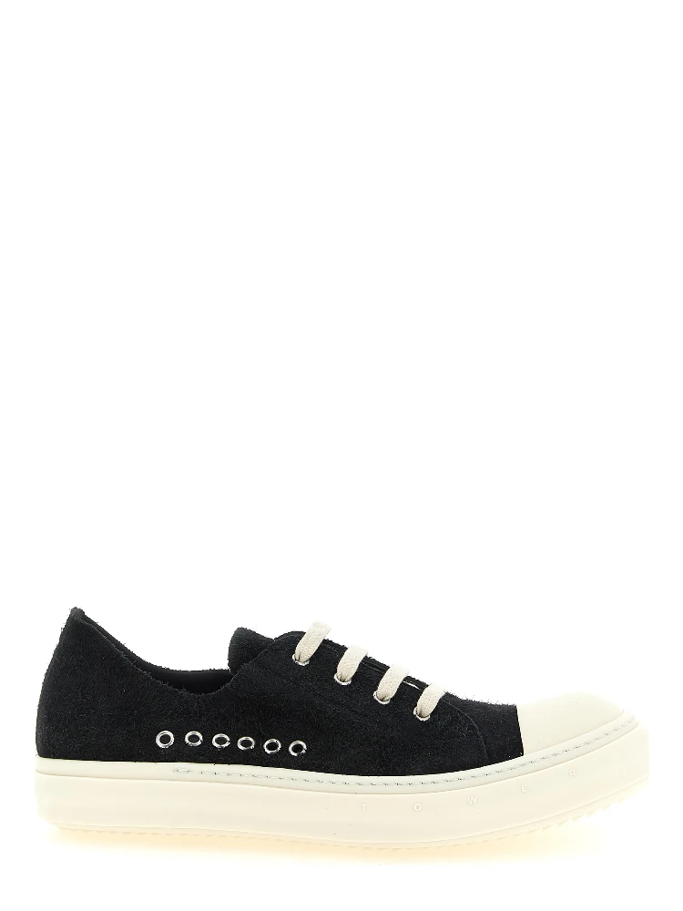 Black Calfskin Low Top Sneakers
