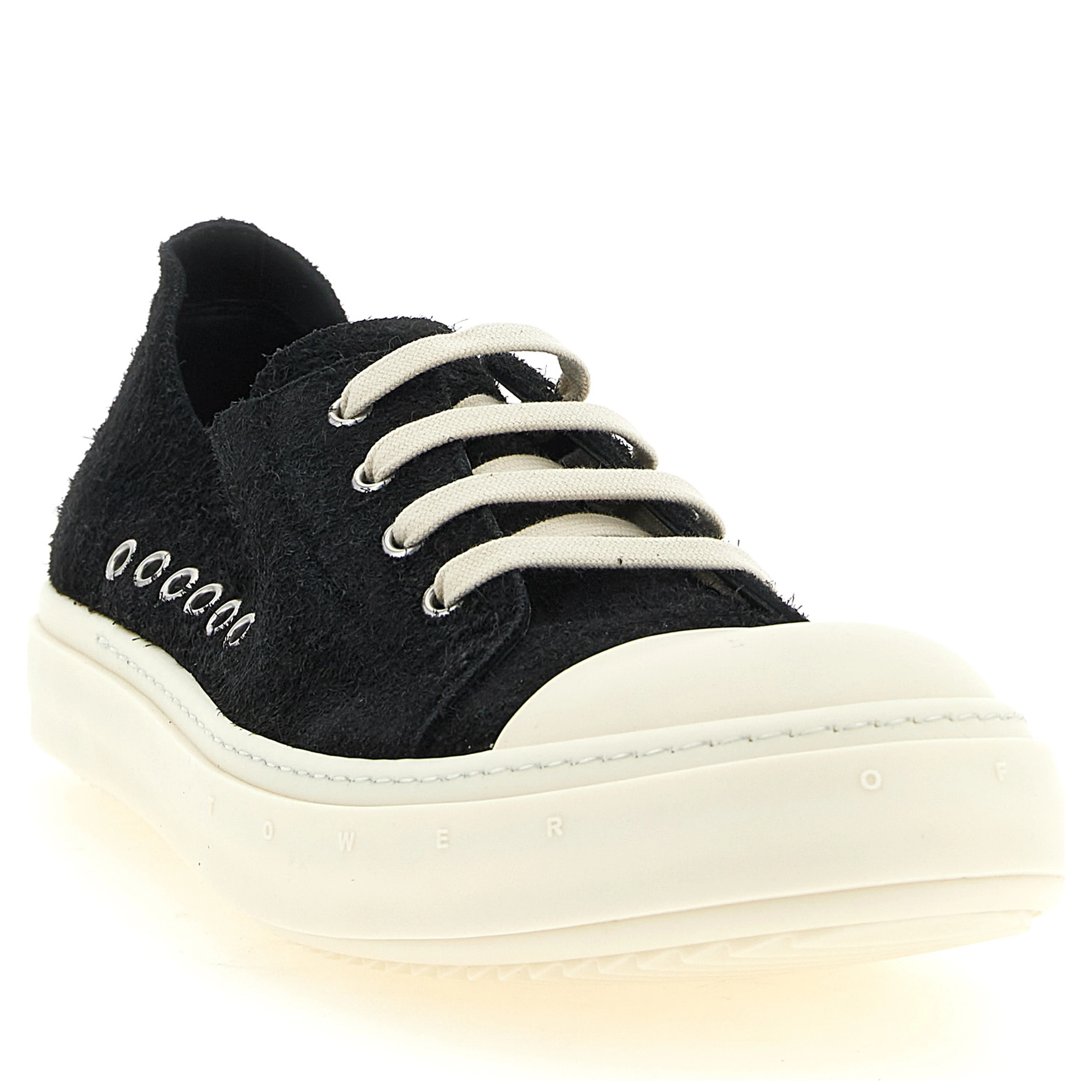 Black Calfskin Low Top Sneakers