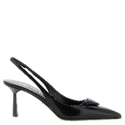 Black Calfskin High Heel Pumps