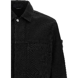 Black Cotton Denim Jacket