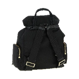 Black Recycled Polyamide Backpack