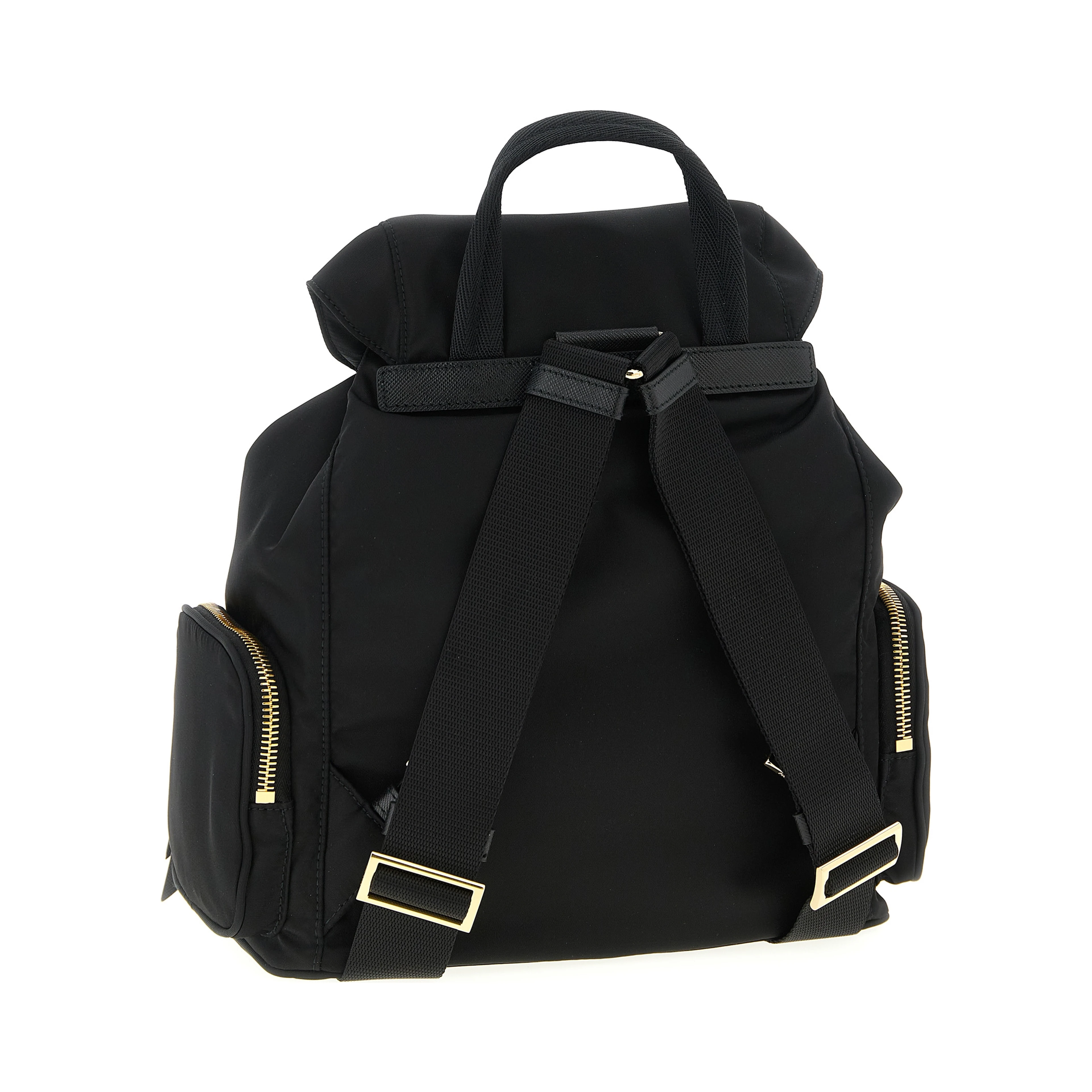 Black Recycled Polyamide Backpack