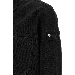 Black Cotton Denim Jacket