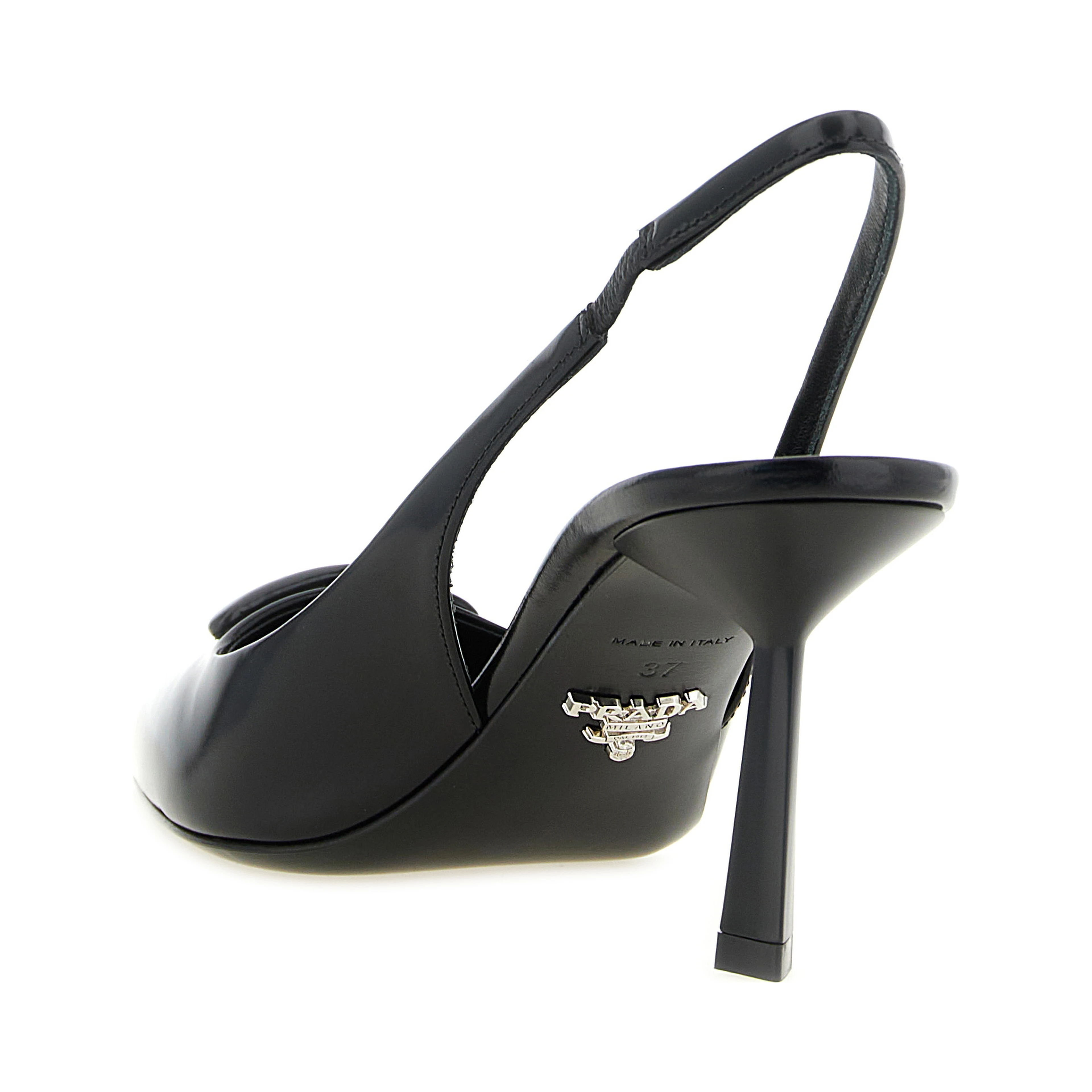 Black Calfskin High Heel Pumps