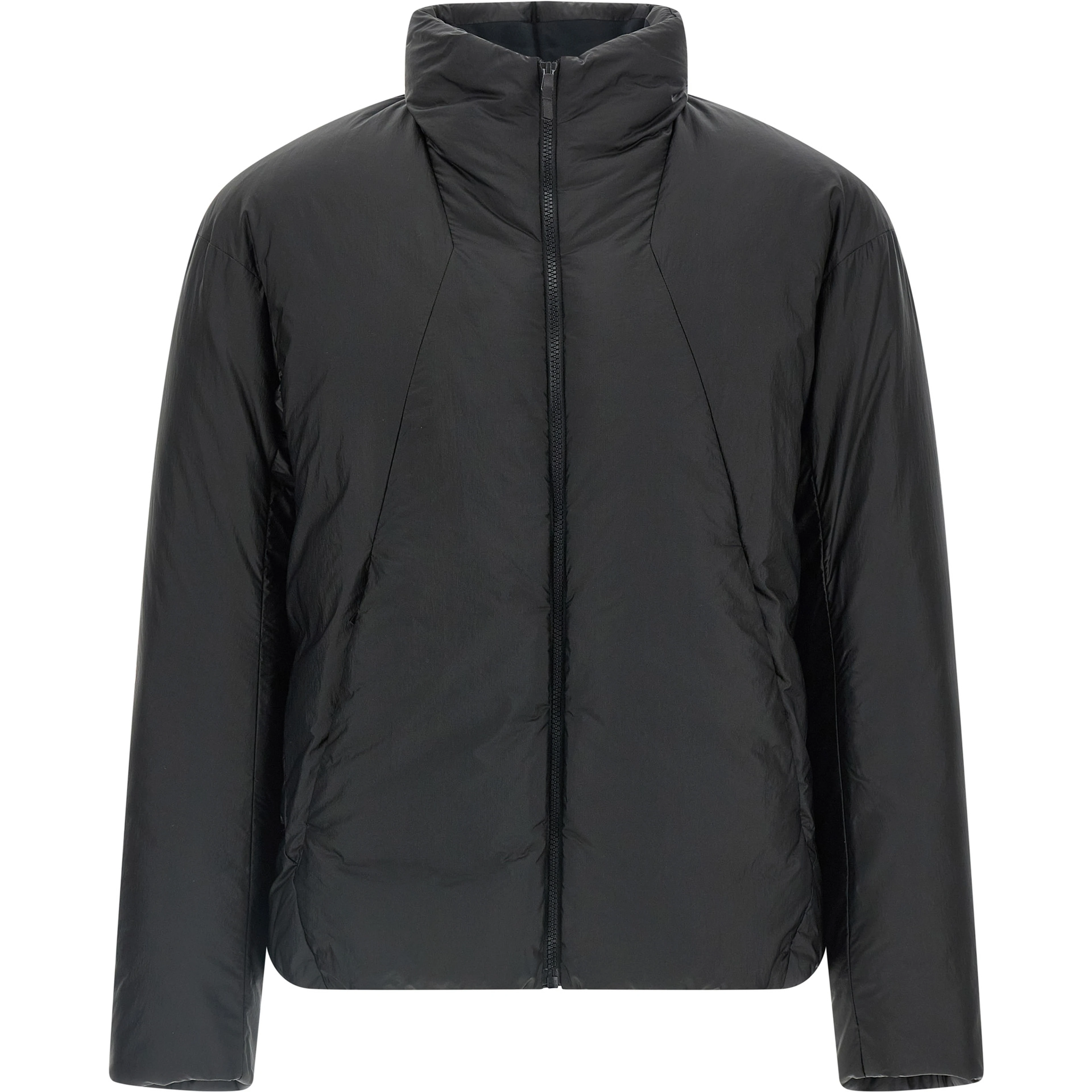 Black Nylon Full-Length Jacket