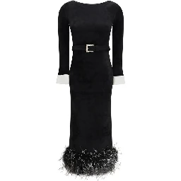 Black Viscose Cocktail Dress