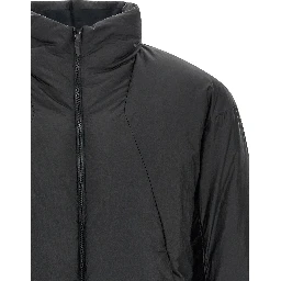 Black Nylon Full-Length Jacket
