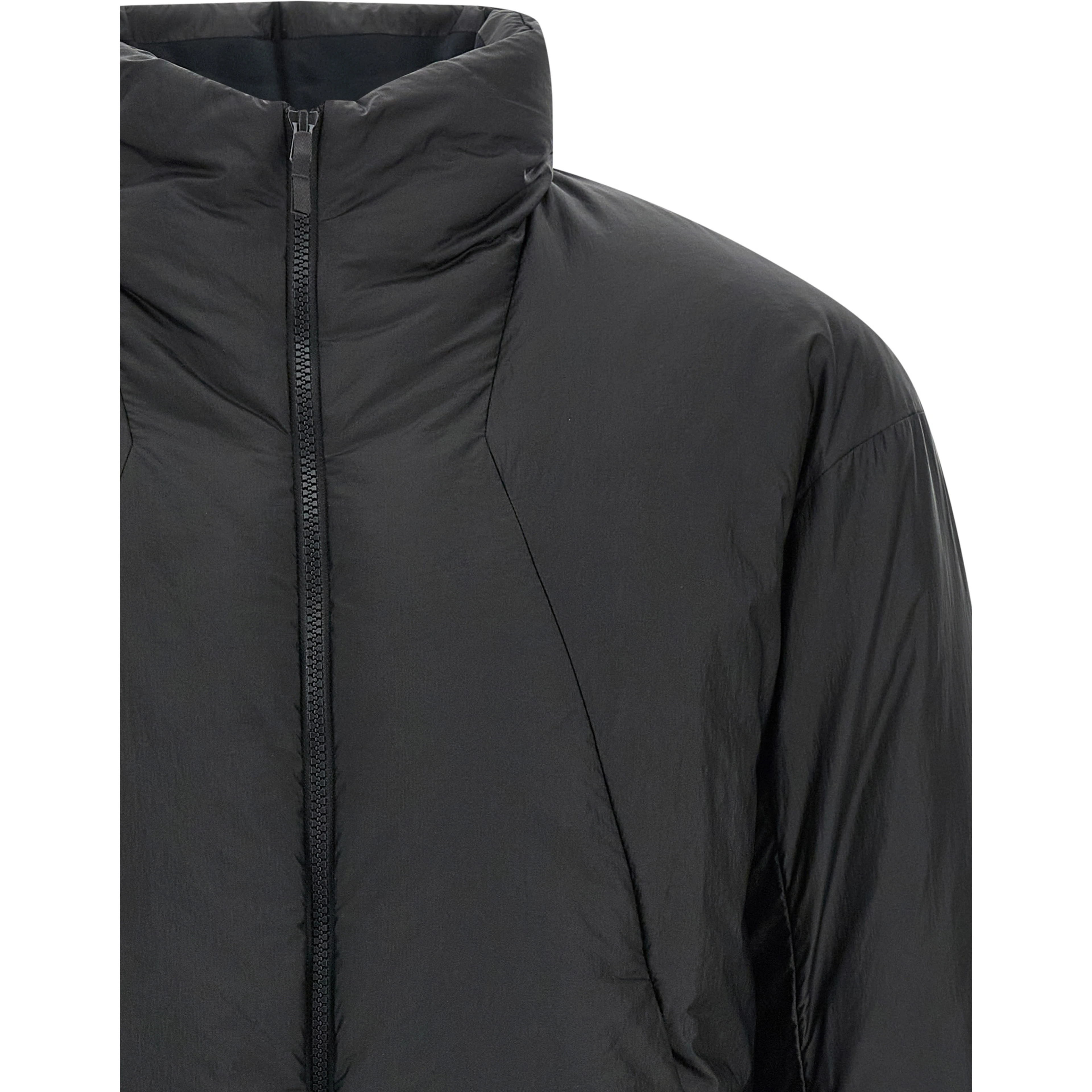 Black Nylon Full-Length Jacket