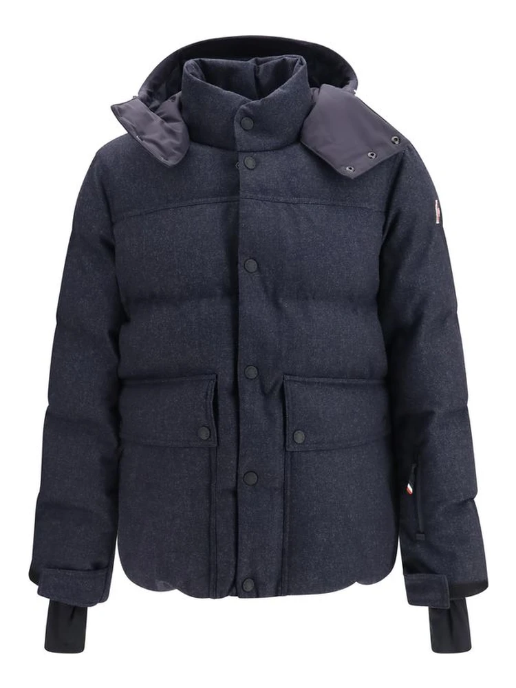 Blue Wool Oves Aries Full-Length Jacket