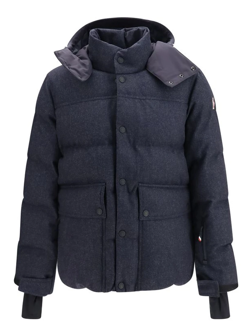 Blue Wool Oves Aries Full-Length Jacket