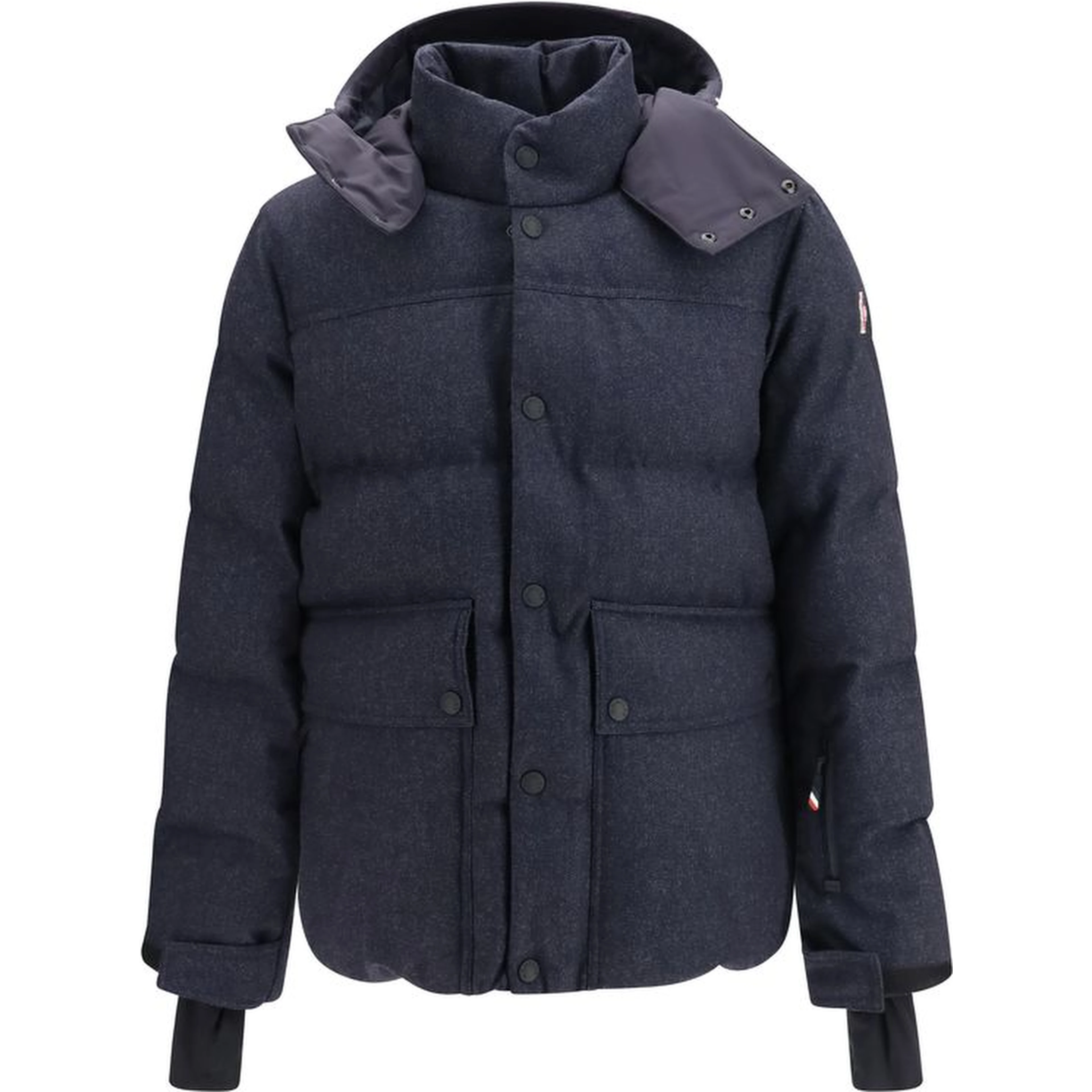 Blue Wool Oves Aries Full-Length Jacket