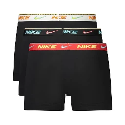 Black Cotton Men's Boxer