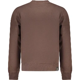 Brown Cotton Men's Sweatshirt