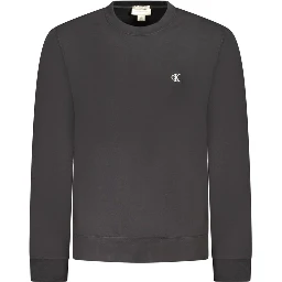 Black Cotton Menswear Sweatshirt