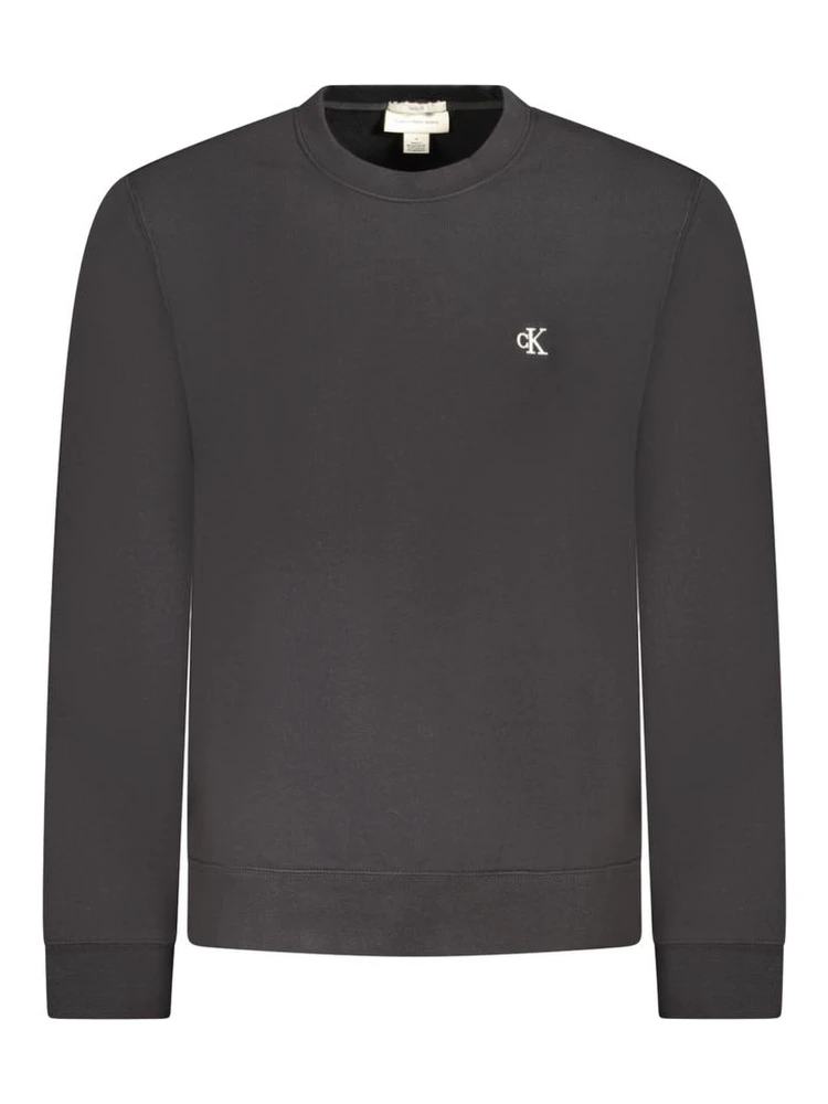 Black Cotton Menswear Sweatshirt