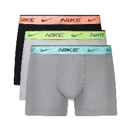 Gray Cotton Men's Boxer