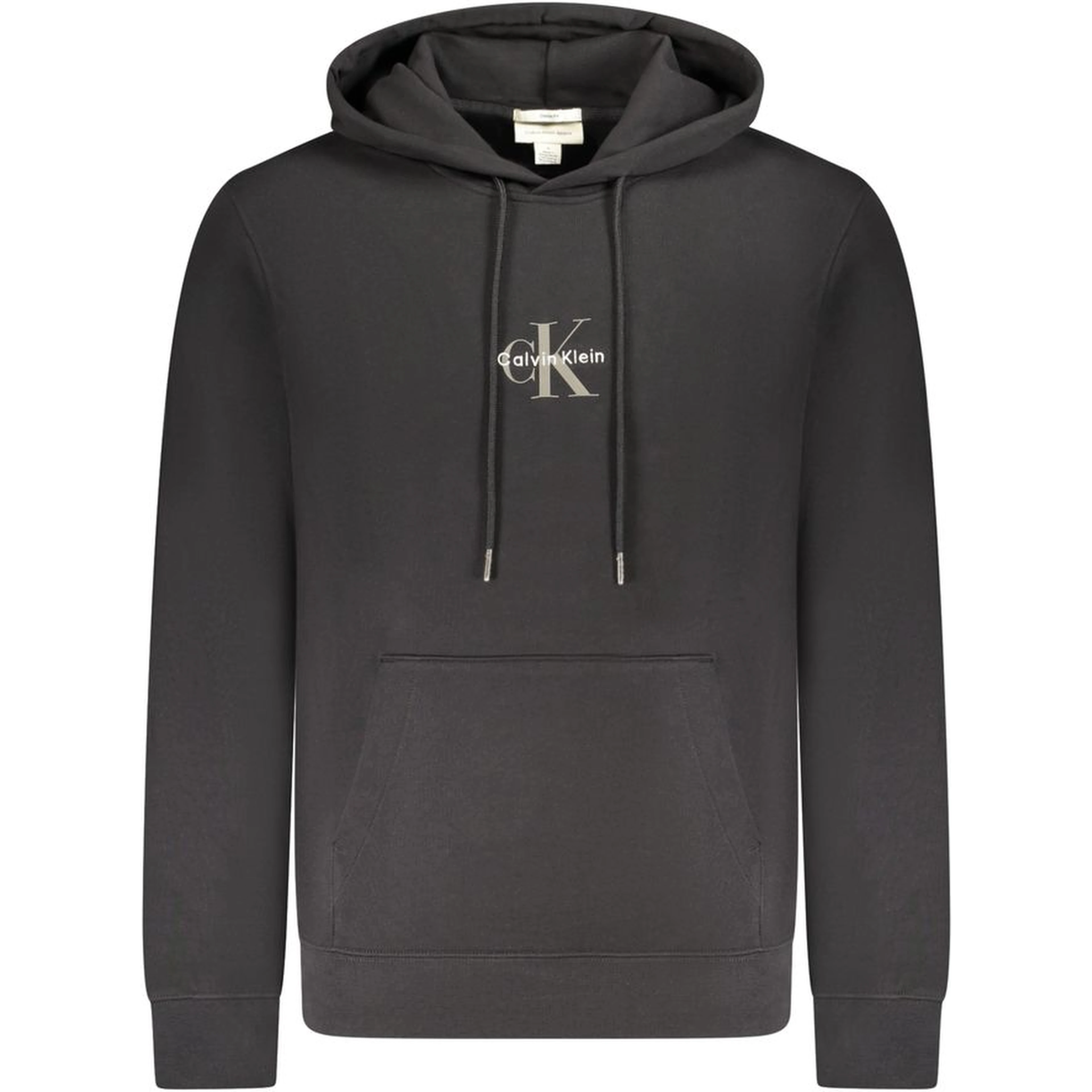 Black Cotton Menswear Hoodie