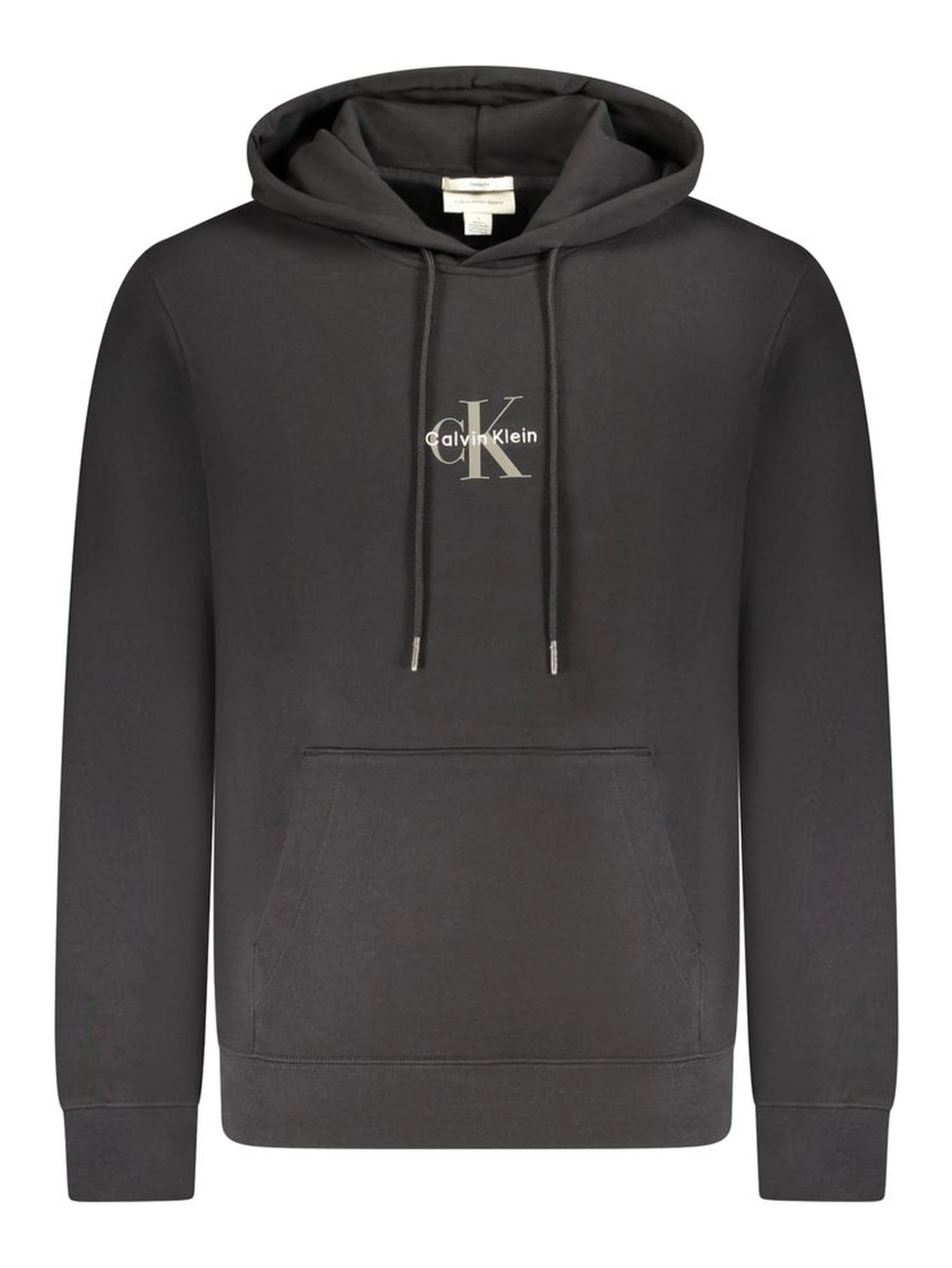 Black Cotton Menswear Hoodie