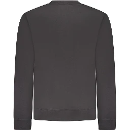 Black Cotton Menswear Sweatshirt