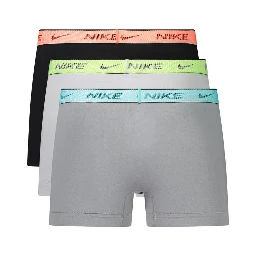 Gray Cotton Men's Boxer