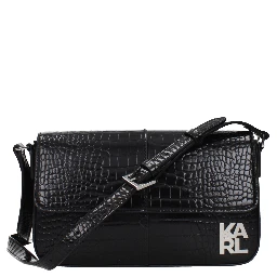 Black Polyethylene Shoulder Bag