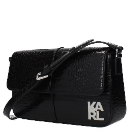Black Polyethylene Shoulder Bag