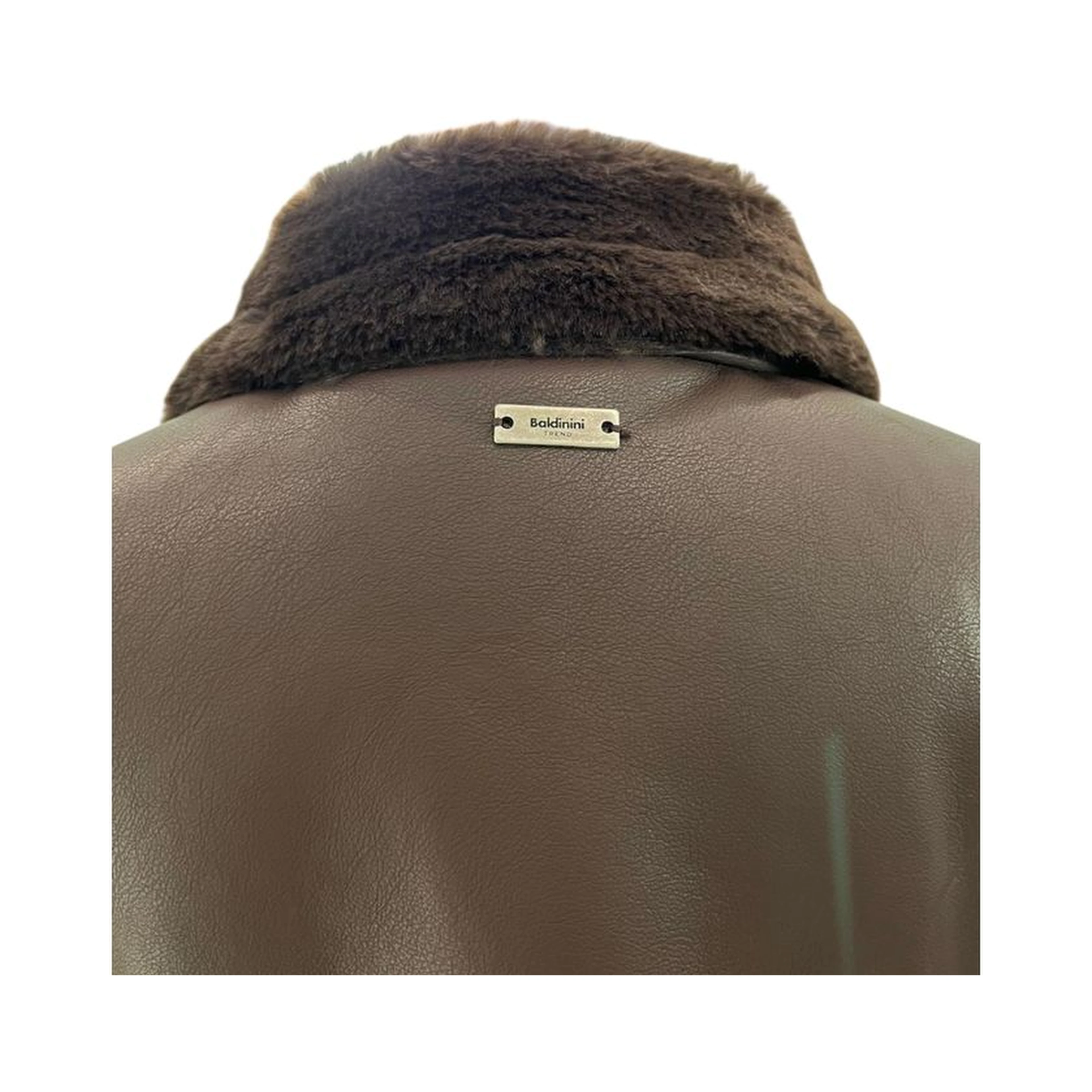 Brown Polyester Women Jacket