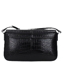 Black Polyethylene Shoulder Bag
