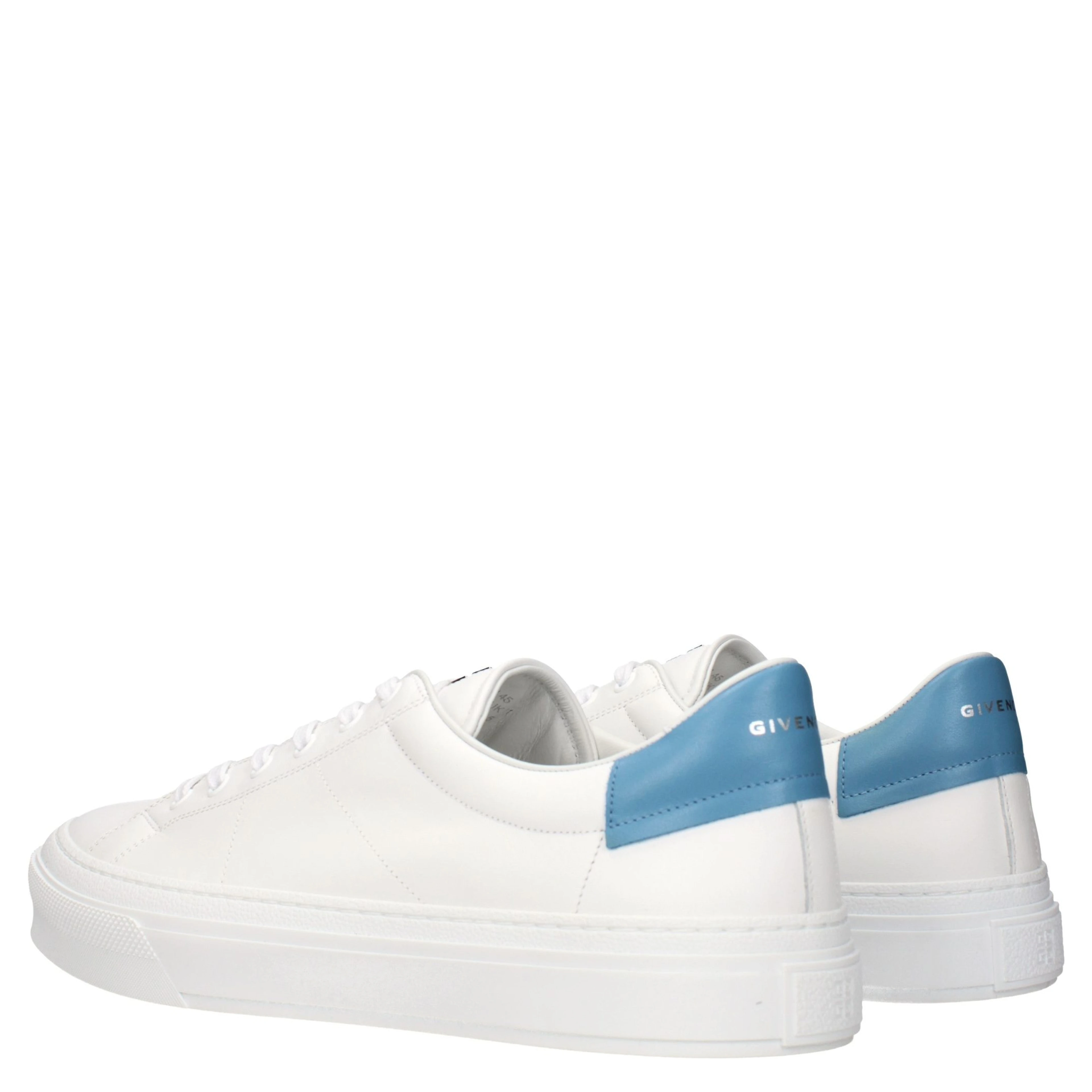 White Leather Low Top Sneakers
