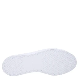 White Leather Low Top Sneakers