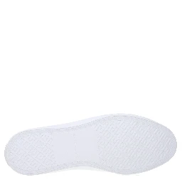 White Leather Low Top Sneakers
