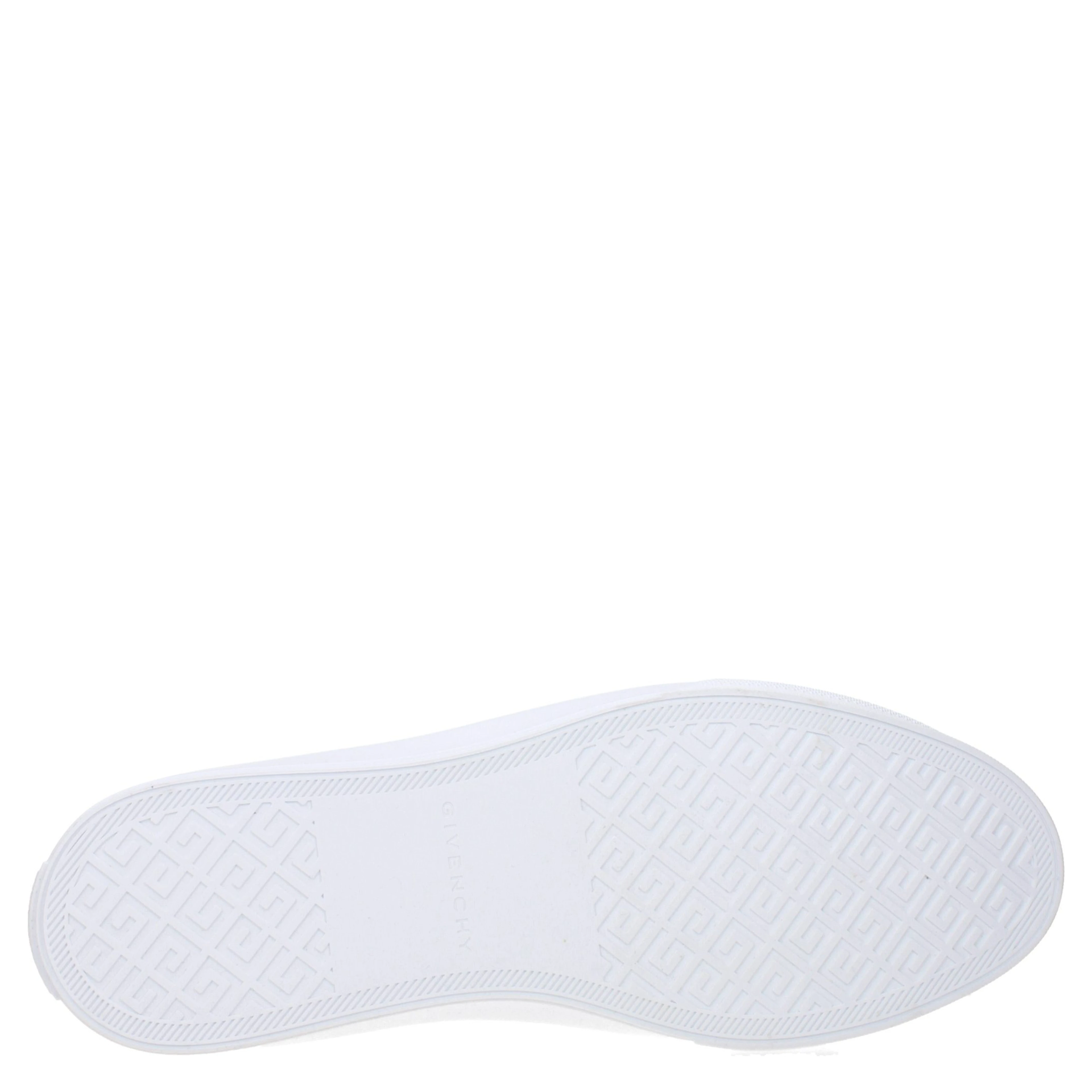 White Leather Low Top Sneakers