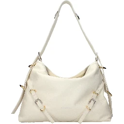 Beige Leather Crossbody Bag
