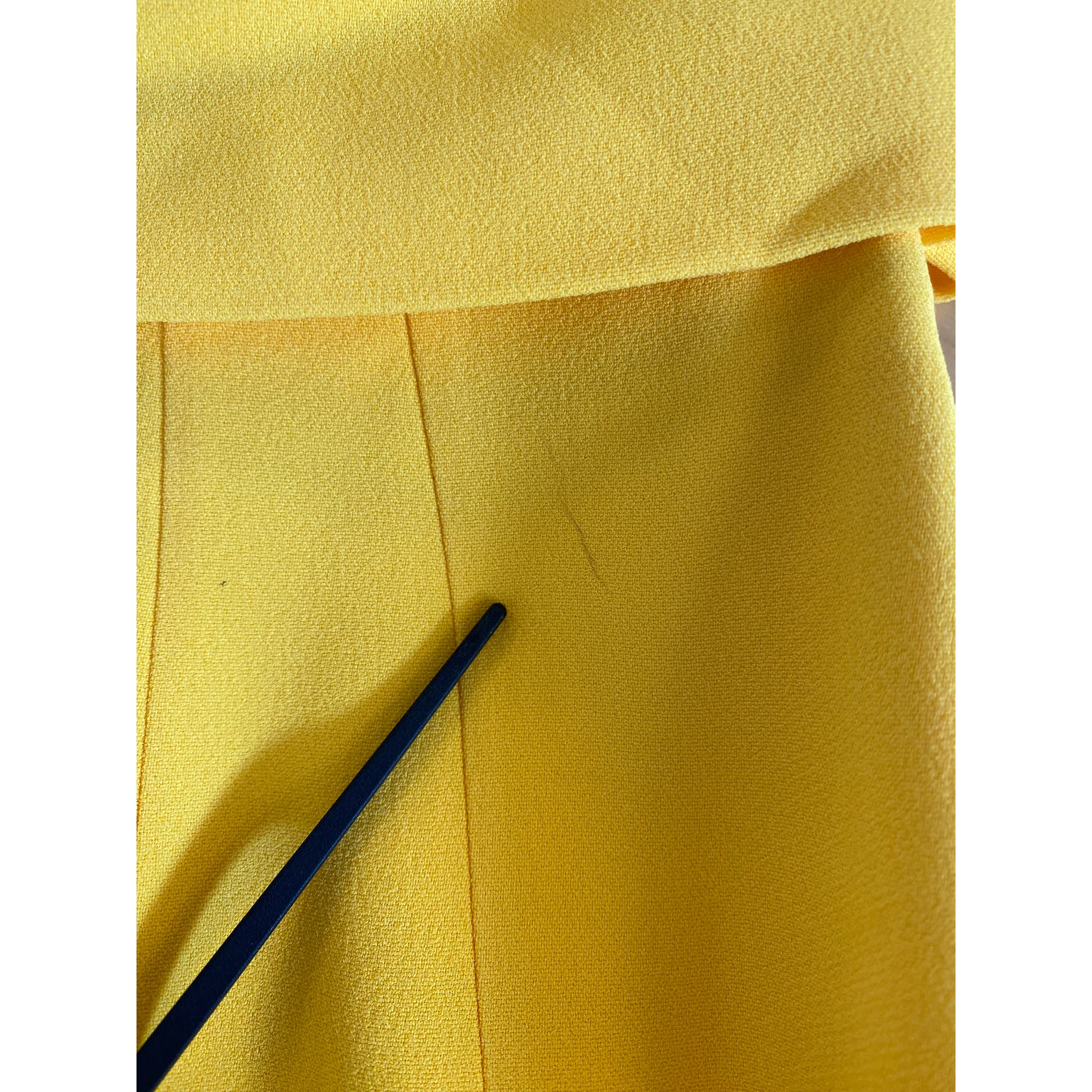 Yellow One Shoulder Side Slit Sheath Dress