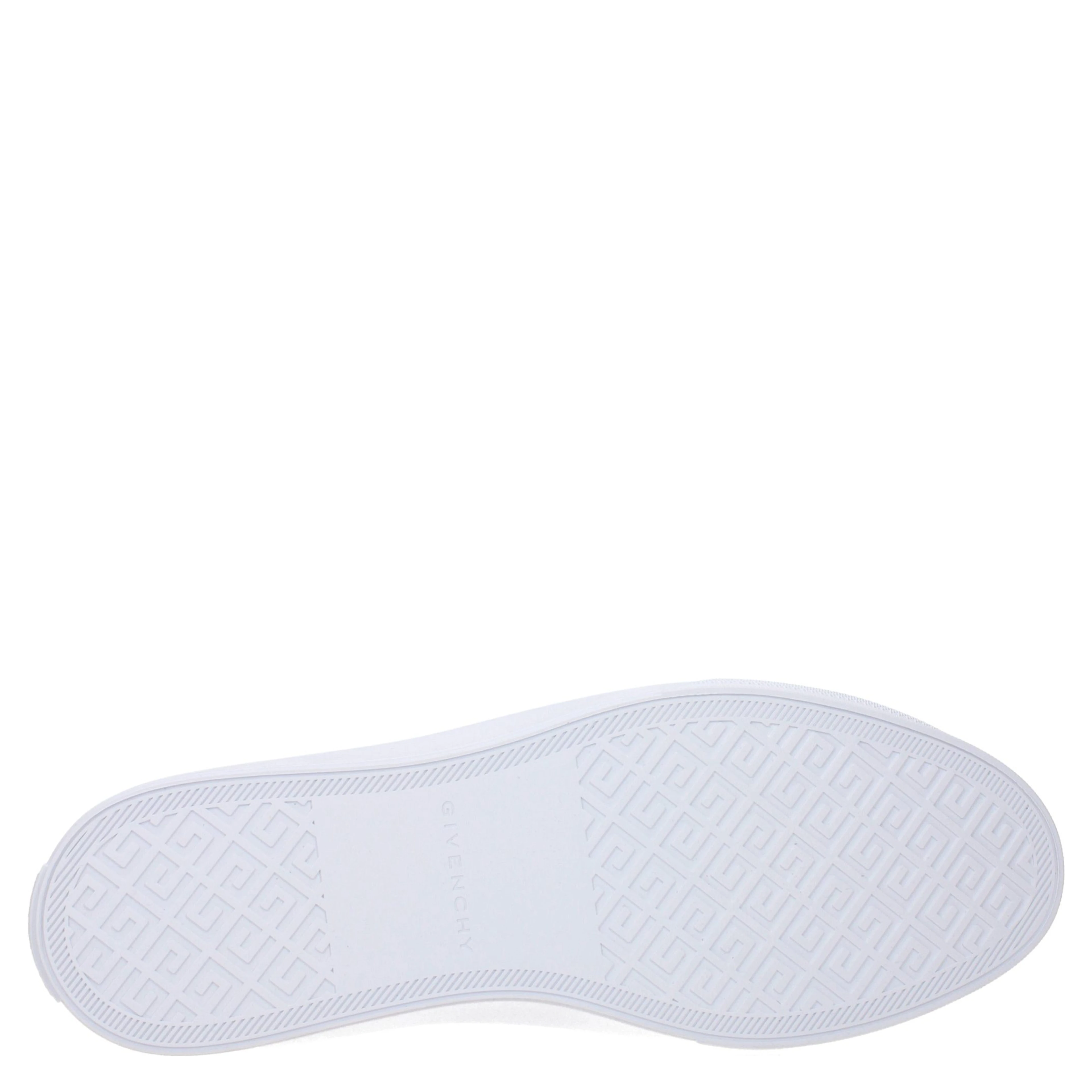 White Leather Low Top Sneakers