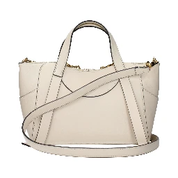 Beige Leather Handbag