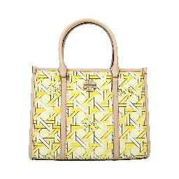 Yellow Fabric Handbag