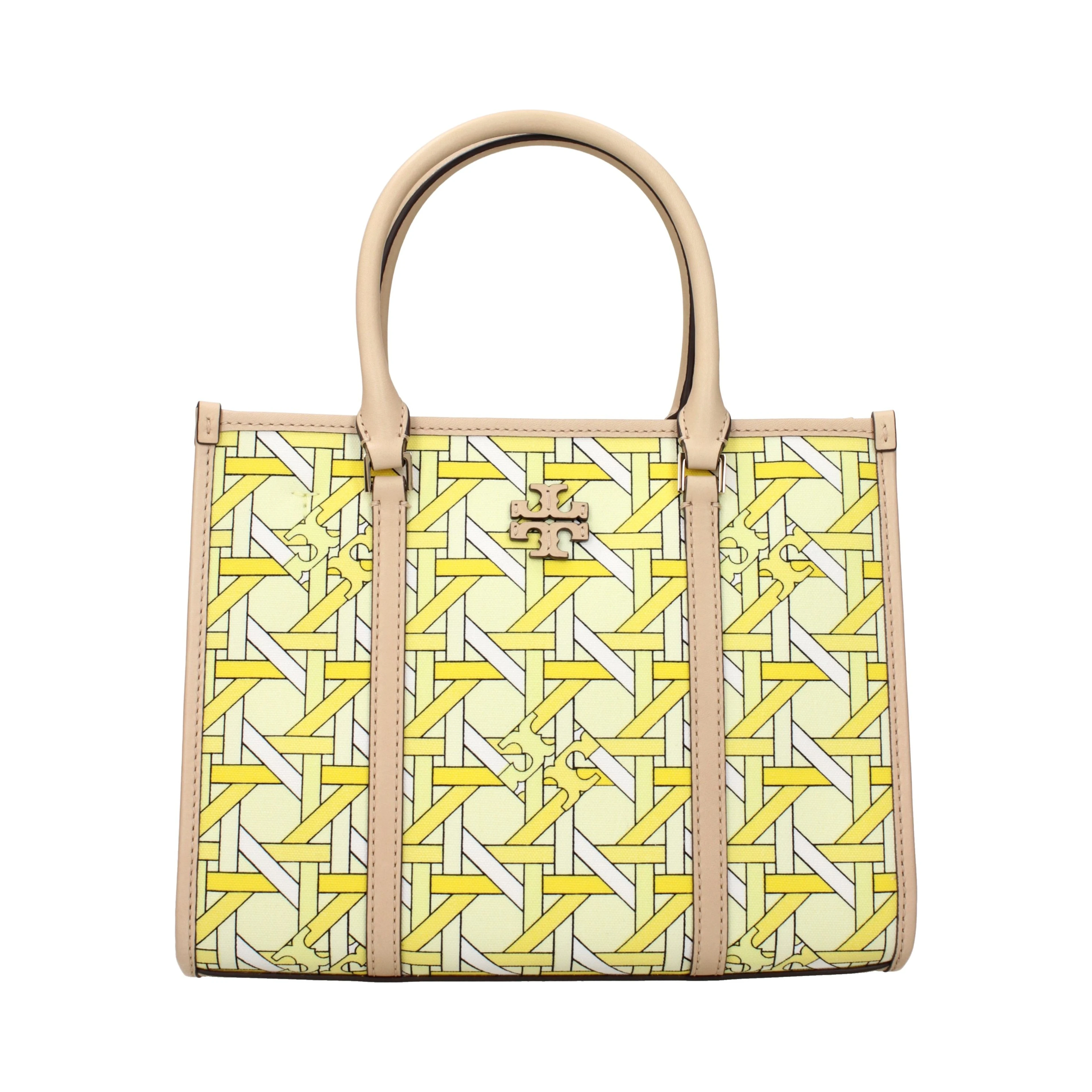 Yellow Fabric Handbag