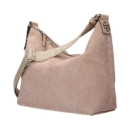 Pink Leather Crossbody Bag