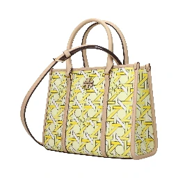 Yellow Fabric Handbag