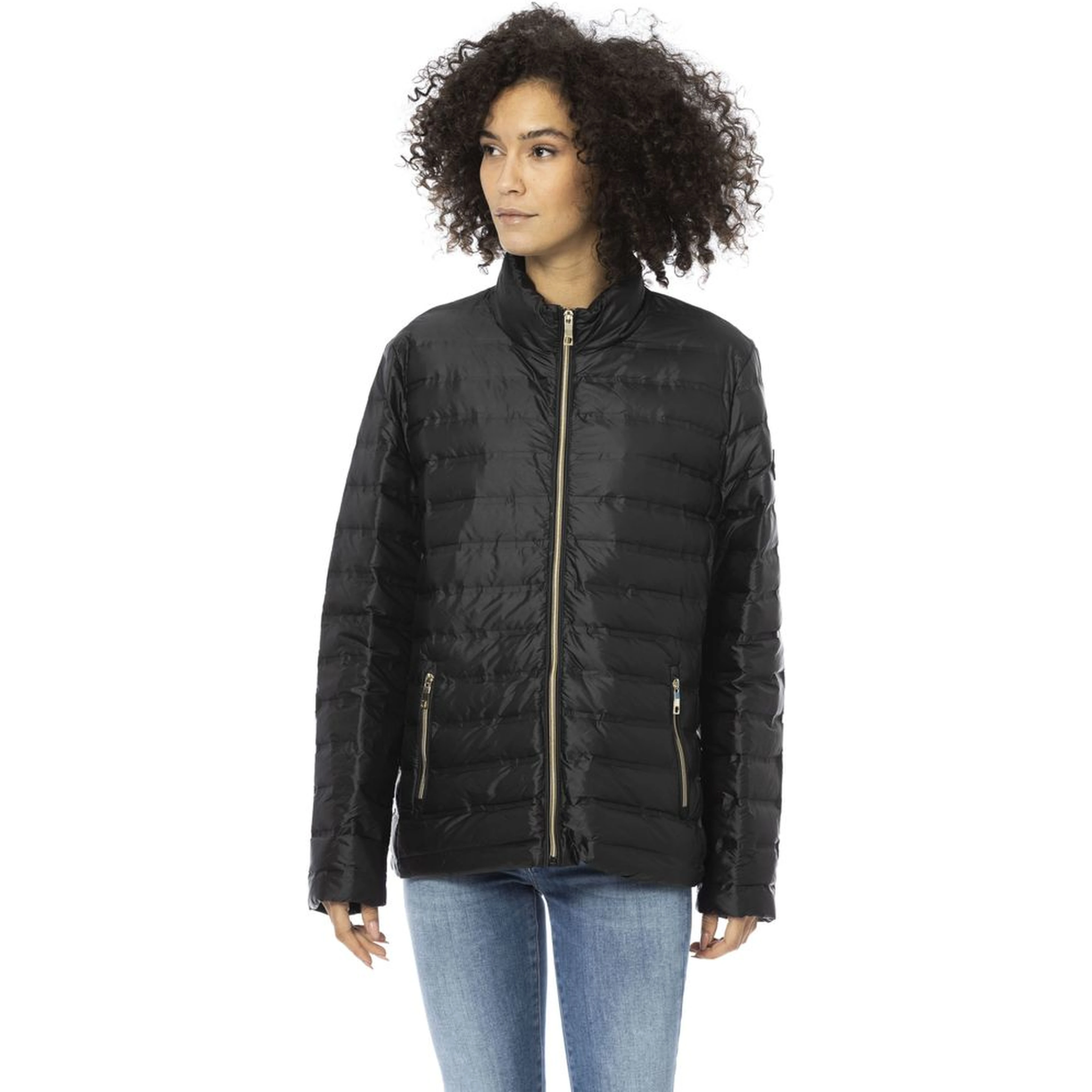 Black PU Women Jacket