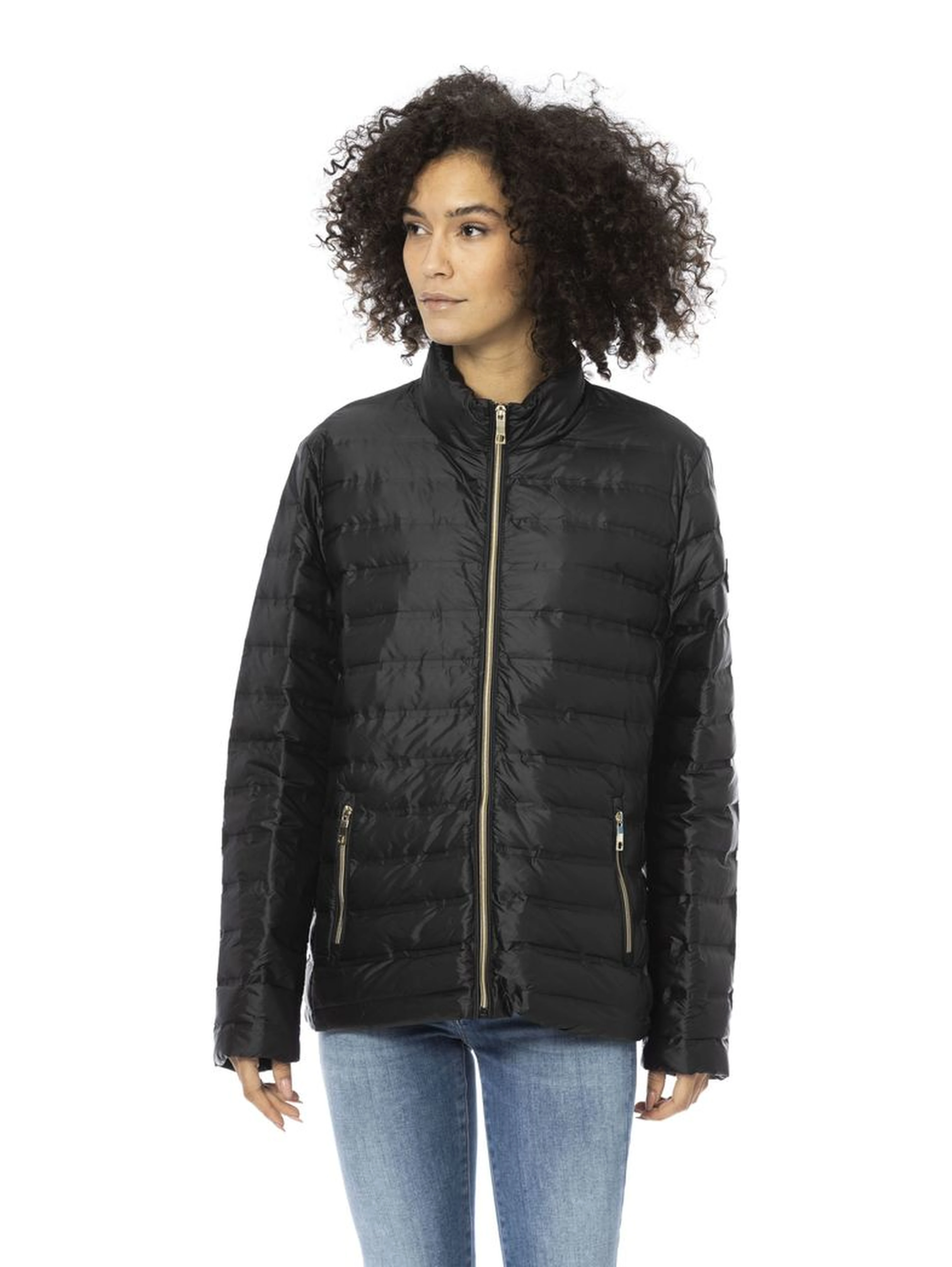 Black PU Women Jacket