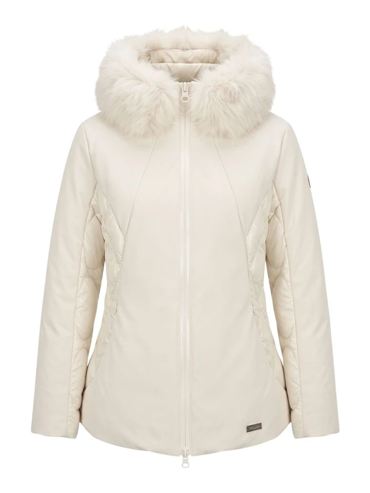 White Nylon Women Jacket