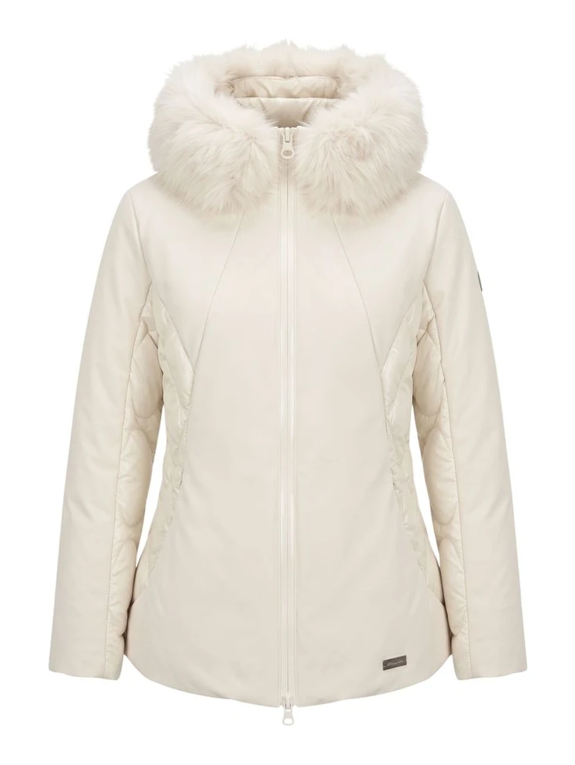 White Nylon Women Jacket