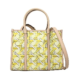 Yellow Fabric Handbag