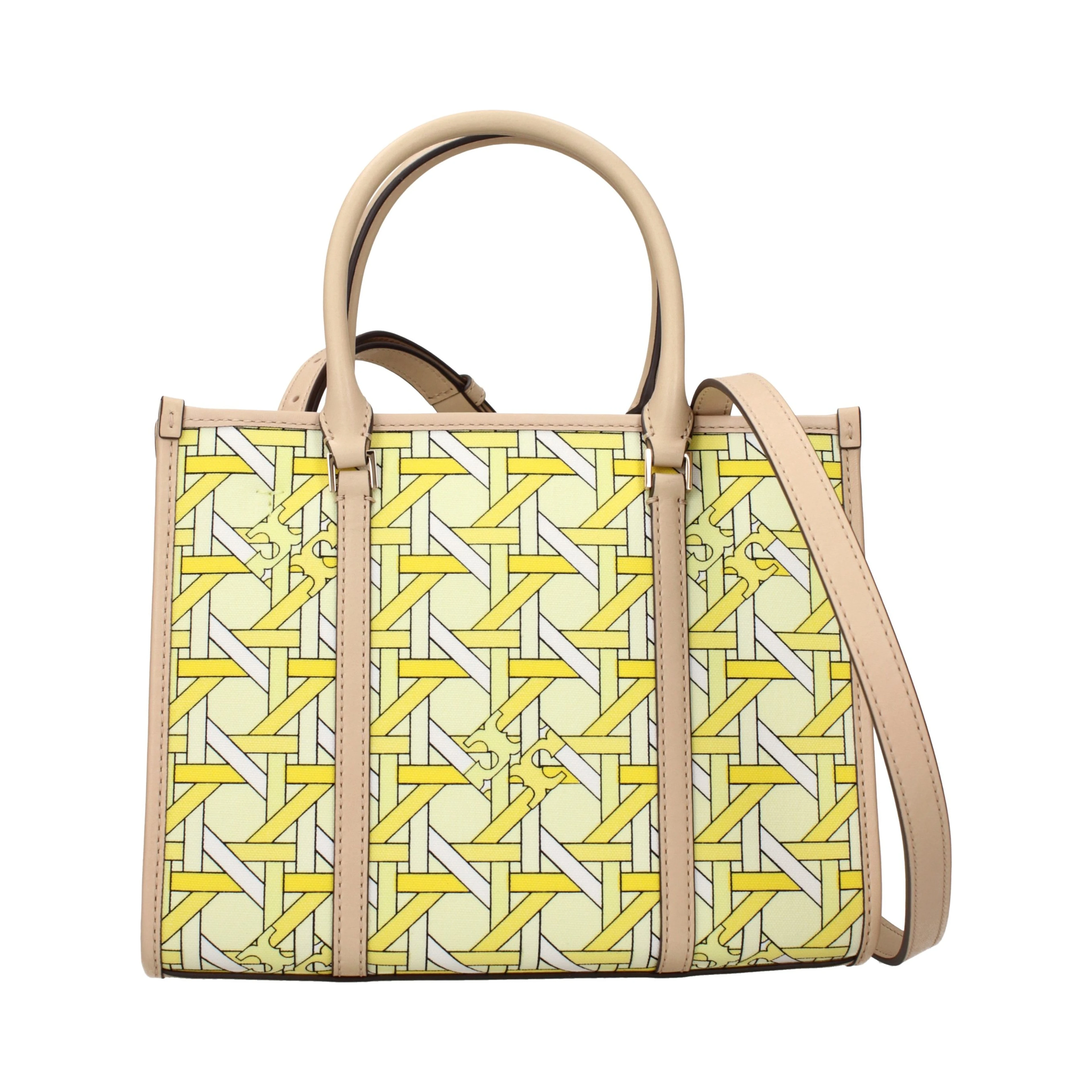 Yellow Fabric Handbag